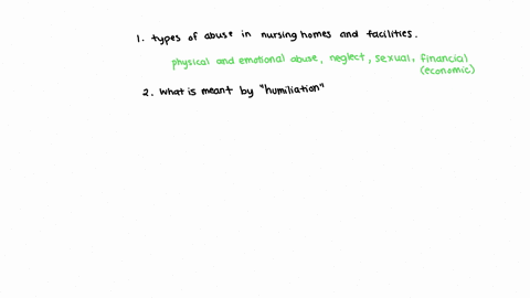 1-what-are-the-types-of-abuse-found-in-nursing-homes-and-long-term-care-facilities-2-what-is-meant-by-the-term-humiliation-and-how-can-this-impact-with-resident-3-how-is-medication-theft-a-form-of-abu