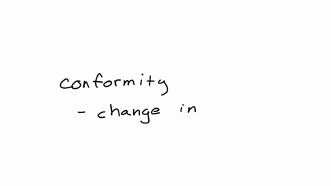 which-of-the-following-defines-conformity-a-change-in-attitude-to-match-the-behavior-a-change-in-a-persons-behavior-to-coincide-more-closely-with-a-group-standard-the-ability-of-a-person-to-overcome-a
