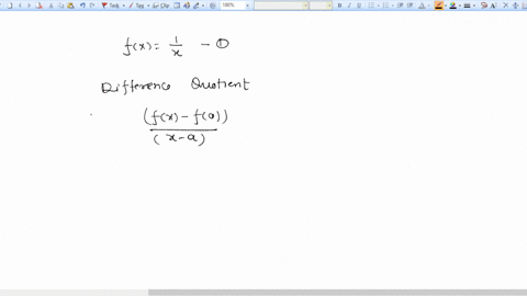 consider-the-function-below-fx1x-evaluate-the-difference-quotient-for-the-given-function-simplify-your-answer-fx-fax-a-93023