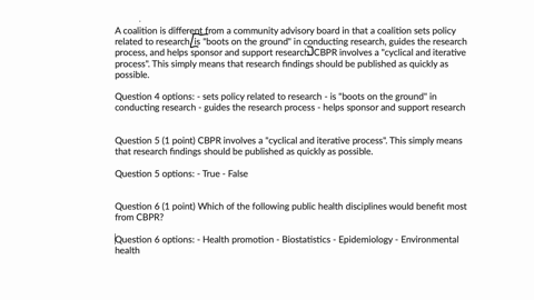 a-coalition-is-different-from-a-community-advisory-board-in-that-a-coalition-question-4-options-sets-policy-related-to-research-is-boots-on-the-ground-in-conducting-research-guides-the-resea-85528