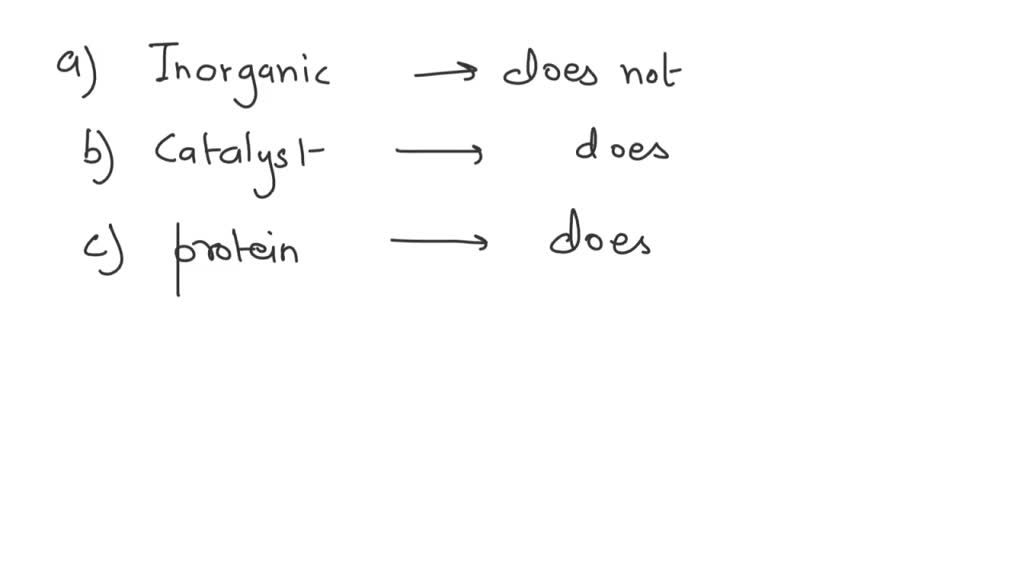 SOLVED Which of the following terms do NOT apply to an enzyme? A