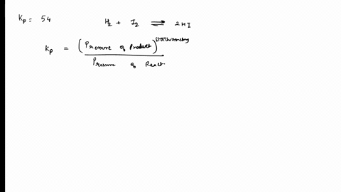 at-700-k-the-reaction-below-has-an-kp-value-of-54-h2g-i2g-2-hig-an-equilibrium-mixture-at-this-temperature-was-found-to-contain-17-atm-of-i2-and-337-atm-of-hi-calculate-the-equilibrium-press-20299