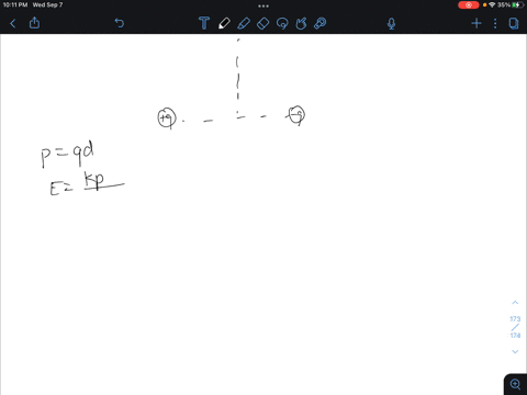 a-certain-electric-dipole-consists-of-charges-qq-and-qq-separated-by-distance-dd-oriented-along-the-x-axisx-axis-as-shown-in-the-figure-find-an-expression-for-the-magnitude-of-the-electric-f-67368