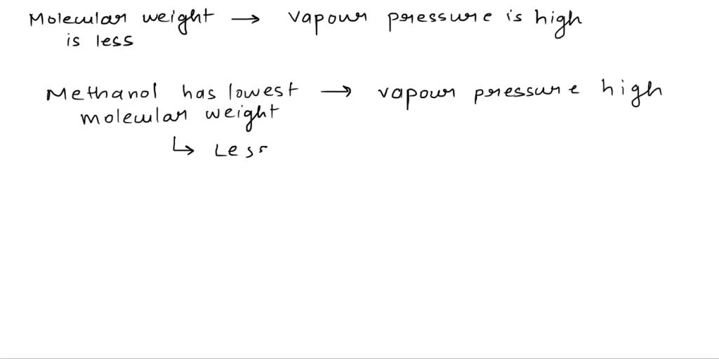 SOLVED: Which of following will have the greatest vapor pressure at ...