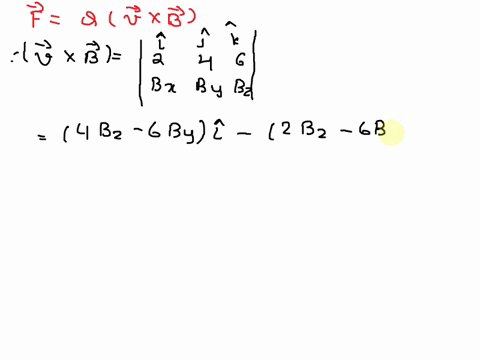 a-20-c-charge-moves-with-a-velocity-vector-v-and-experiences-a-magnetic-force-fb-the-x-component-of-the-magnetic-field-is-equal-to-zero-determine-the-z-component-of-the-magnetic-field-3-poin-30388