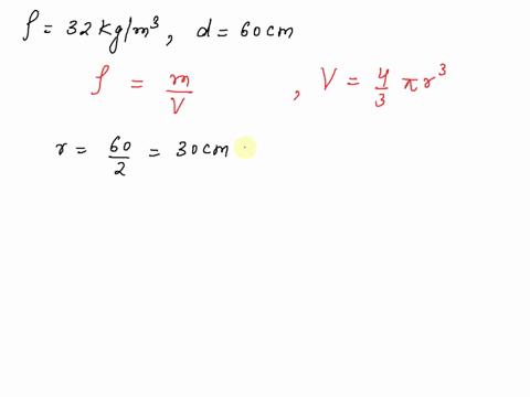 fluids-hw-styrofoam-has-a-density-of-32kgm3-question-what-is-the-maximum-mass-that-can-hang-without-sinking-from-a-60-cm-diameter-styrofoam-sphere-in-water-assume-the-volume-of-the-mass-is-n-17366