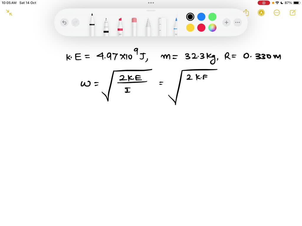 SOLVED A flywheel is a solid disk that rotates about an axis that is