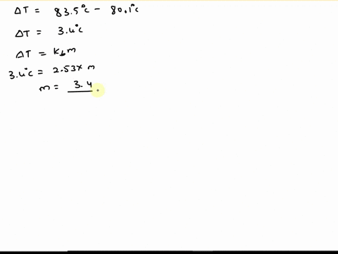 assuming-ideal-solution-behavior-what-is-the-freezing-point-of-a-solution-of-dibromobenzene-c6h4br2-in-0250-kg-of-benzene-if-the-solution-boils-at-835-3