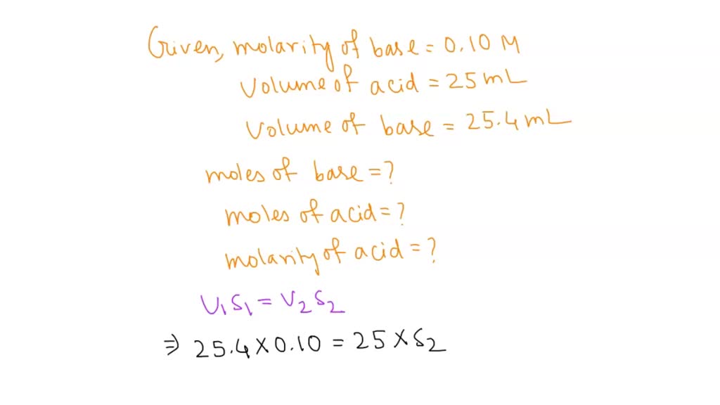 Solved Data And Calculations Now You Can Calculate The Concentration Of Your Unknown Acid You Will Need Three Pieces Of Data From Your Experiment On The Previous Page Fill Them In The