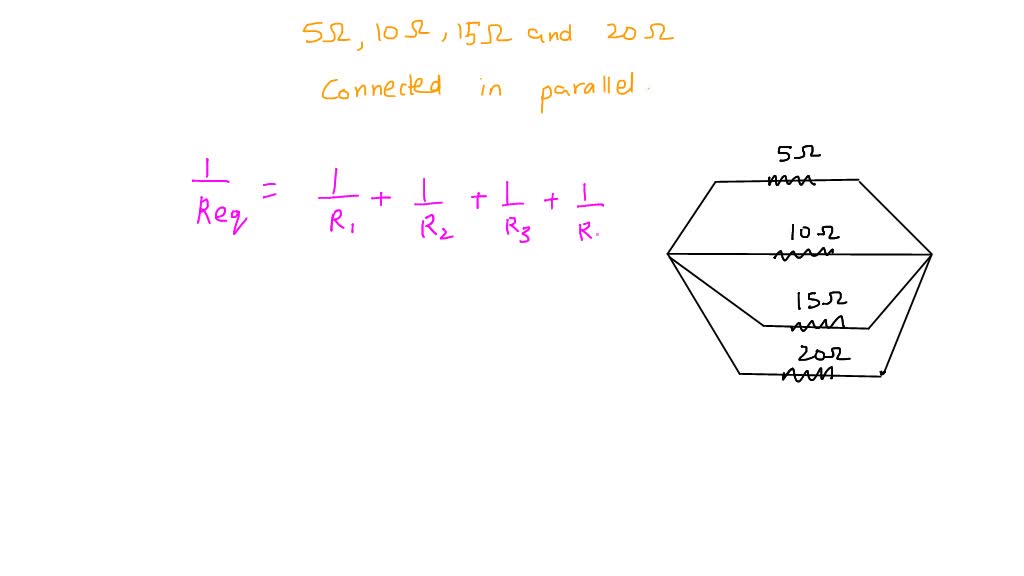 SOLVED What is the total resistance (in ohms) of four resistors, 5