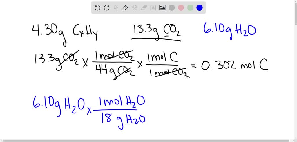 SOLVED: Complete combustion of 4.30 g of a hydrocarbon produced 13.3 g ...