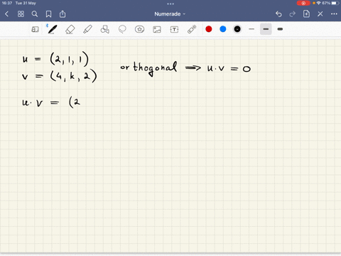if-u211-and-v4k2-are-orthogonal-find-the-value-of-k-80751