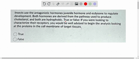 question-17-1-point-insects-use-the-antagonistic-hormones-juvenile-hormone-and-ecdysone-to-regulate-development-both-hormones-are-derived-from-the-pathway-used-to-produce-cholesterol-and-bot-79489