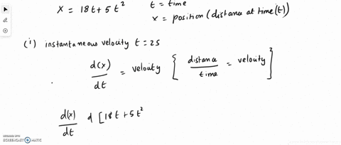 the-displacement-in-metre-of-a-particle-moving-along-x-axis-is-given-by-x18t5t2-calculate-ithe-instantaneous-velocity-at-t2s-iiaverage-velocity-between-t2s-and-t3s-iiiinstantaneous-accelerat-32273