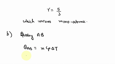 an-ideal-gas-200-mol-is-the-working-substance-in-an-engine-that-operates-on-the-cycle-shown-in-the-figure-processes-bc-and-da-are-reversible-and-adiabatic-a-is-the-gas-monatomic-diatomic-or-82475