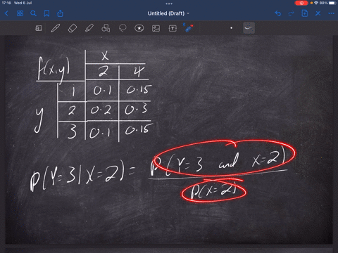 suppose-that-x-and-y-are-independent-random-variables-having-the-joint-probability-distribution-fxy-010015-020030-010-015-what-is-the-probability-ofv-3-if-it-is-known-that-x-27-88733