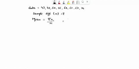 actual-times-in-seconds-recorded-when-statistics-students-participated-in-an-experiment-to-test-their-ability-to-determine-when-one-minute-60-seconds-had-passed-are-shown-below-find-the-mean-30232