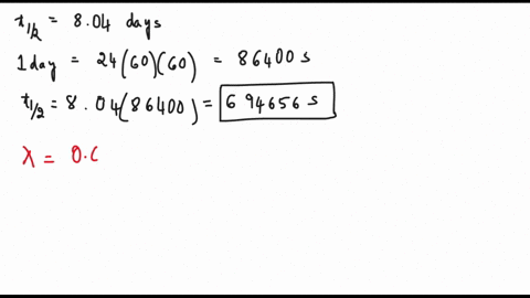 the-half-life-of-131i-is-804-days-a-convert-the-half-life-to-seconds-__________s-b-calculate-the-decay-constant-for-this-isotope-__________s1-c-convert-0430-ci-to-the-si-unit-the-becquerel-_-41172