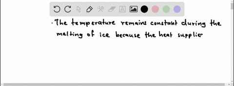 why-does-the-temperature-remain-constant-during-melting-till-all-the-ice-has-melted-20385
