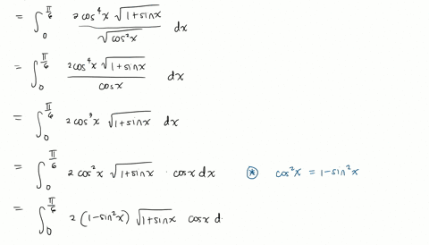 k-evaluate-the-following-integral-int_0fracpi6-frac2-cos-4-xsqrt1-sin-x-d-x-int_0fracpi6-frac2-cos-4-xsqrt1-sin-x-d-xsquare-type-an-exact-answer