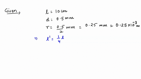 a-capillary-tube-of-length-10-cm-and-diameter-of-the-bore-is-05-mm-dipped-inwater-vertically-with-one-fourth-of-its-total-length-outside-the-water-the-radius-of-curvature-of-the-meniscus-will-be-t-75-