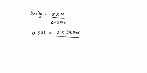 the-element-potassium-has-a-molar-mass-of-39098-gramsmole-and-crystallizes-in-a-bcc-unit-cell-with-a-density-of-0856-gcm3-calculate-the-radius-in-pm-of-a-k-atom-04281