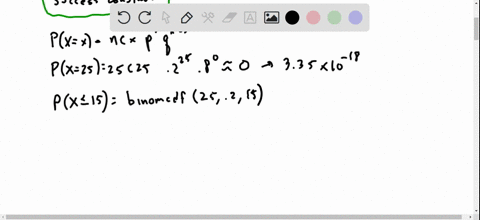 a-test-consists-of-25-multiple-choice-questions-each-question-has-5-possible-answers-or-which-only-one-is-correct-if-a-student-guesses-on-each-question-find-the-following-a-the-probability-t-39278