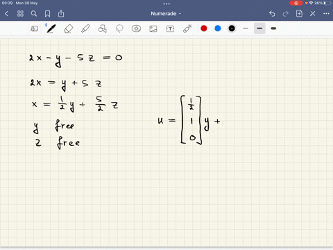 let-vbe-subset-of-r3-consisting-of-all-solutions-to-the-linear-system-2x-y-5z-0-a-show-that-v-is-subspace-of-r3-b-find-basis-for-vand-show-that-the-basis-you-found-is-linearly-independent-91162
