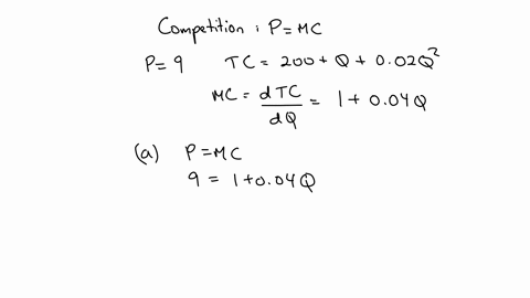 suppose-the-short-run-market-price-a-competitive-firm-faces-is-birr-9-and-the-total-cost-of-the-firm-is-tc-200-q-002q-2-a-calculate-the-short-run-equilibrium-output-and-profit-of-the-firm-31645
