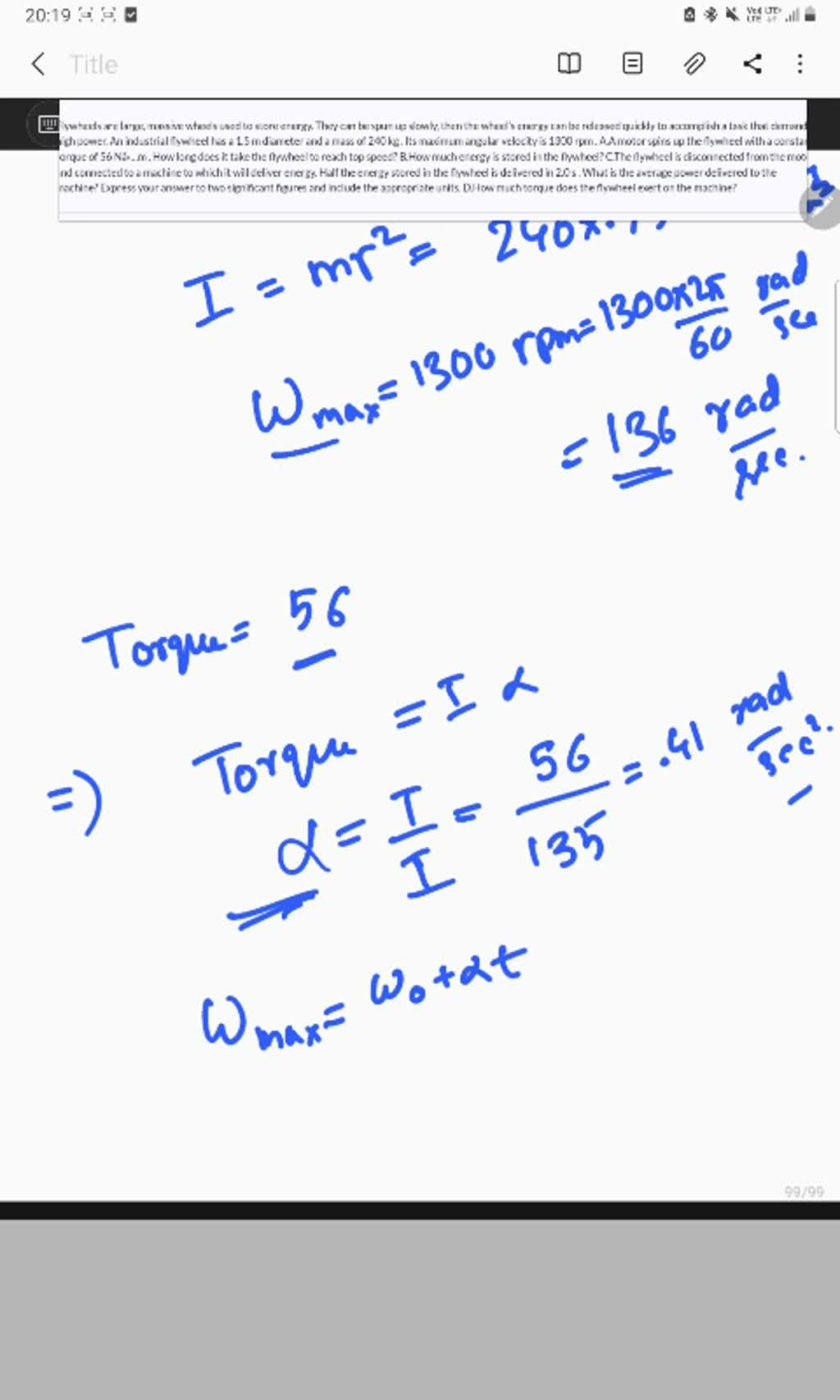 SOLVED Flywheels are large, massive wheels used to store energy. They