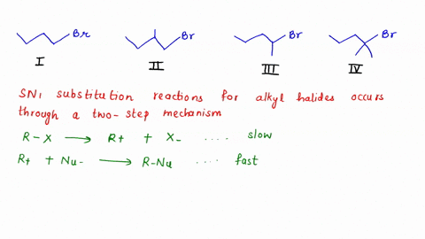 which-alkyl-halide-would-be-most-reactive-in-an-sn1-reaction-iv-select-one-b-iv-87094