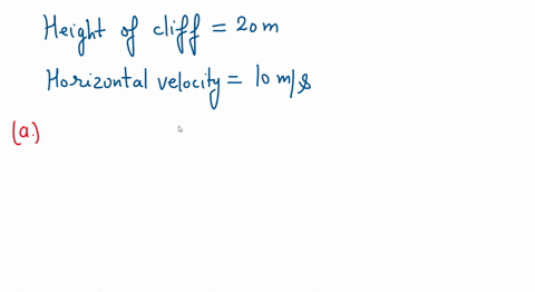 a-man-is-standing-on-the-edge-of-a-200-m-high-cliff-he-throws-a-rock-horizontally-with-an-initial-velocity-of-100-ms-a-how-long-does-it-take-to-reach-the-ground-b-how-far-does-the-rock-land-50865
