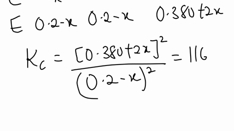 consider-the-following-equilibrium-a2-g-b2-8-2-ab-g-if-the-value-of-kc-for-this-reaction-is-1164-and-the-initial-concentrations-of-each-species-are-a2-0200-m-b2-0200-m-ab-0380-what-will-be-the-equilib
