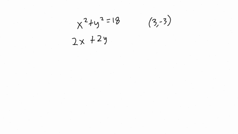 find-the-equation-of-the-tangent-line-at-the-given-point-on-the-following-curve-x2y2183-3-the-equation-of-the-tangent-line-to-the-point-3-3-is-y-square