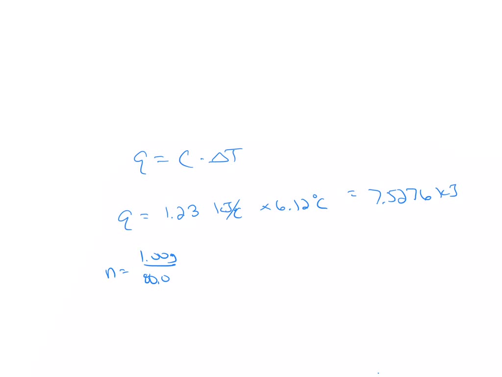 SOLVED A 1.00 g sample of NH4NO3 is in a bomb calorimeter