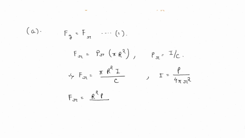 10-a-particle-in-the-solar-system-is-under-the-combined-influence-of-gravitational-attraction-and-the-radiation-pressure-force-due-to-the-suns-rays-suppose-that-the-particle-is-a-sphere-of-s-01507