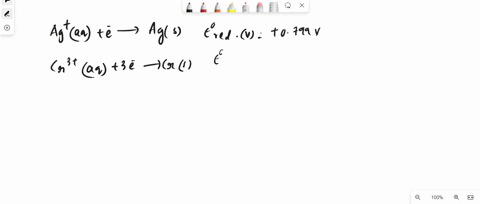 an-electrochemical-cell-is-constructed-at-258c-using-ag-and-cr-electrodes-the-relevant-standard-reduction-potentials-are-listed-below-reduction-half-reaction-eged-ag-a9-e-ag-s-0799-crt3-aq-3-74781
