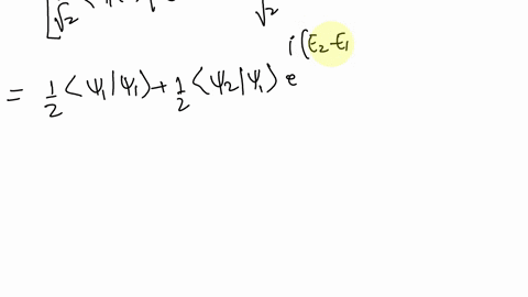 consider-a-wave-function-that-is-a-linear-combination-of-two-different-infinite-well-stationary-states-the-ground-state-and-the-first-excited-state-rt-vire-ie-h-vzre-iezht-v2-v2-show-that-vz-65205