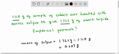 a-1115-g-sample-of-cobalt-was-heated-with-excess-sulfur-to-give-1722-g-of-cobalt-sulfide-what-is-the-empirical-formula-of-the-cobalt-sulfide-49262