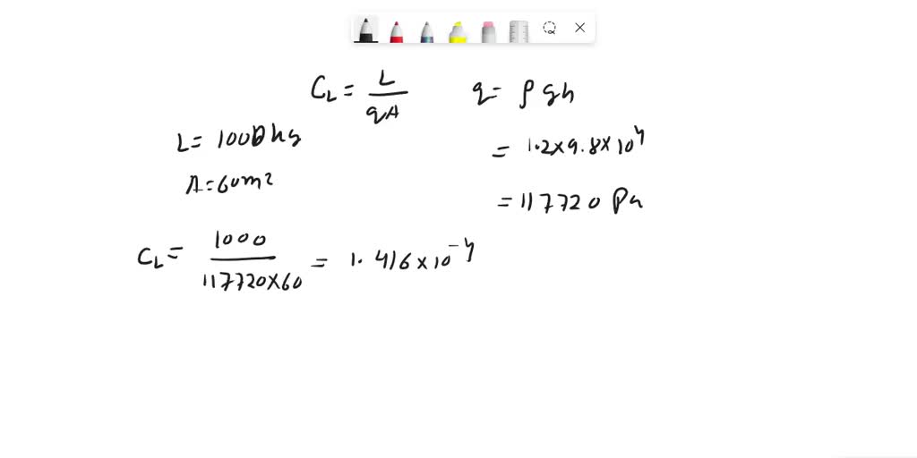 SOLVED: The drag polar equation of a glider can be written as: CD = 0. ...