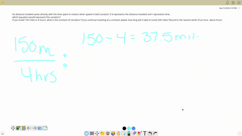 he-distance-traveled-varies-directly-with-the-time-spent-in-motion-when-speed-is-held-constant-if-d-represents-the-distance-traveled-and-t-represents-time-which-equation-would-represent-this-45177