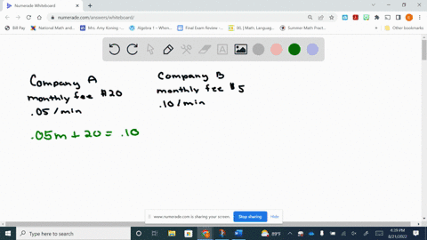 for-the-following-exercises-use-this-scenario-two-different-telephone-carriers-offer-the-following-plans-that-a-person-is-considering-company-a-has-a-monthly-fee-of-20-and-charges-of-05min-for-calls-3
