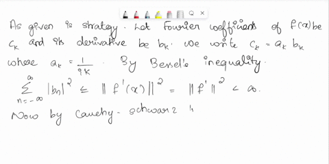 show-that-a-continuously-differentiable-function-on-unit-circle-has-an-absolutely-convergent-fourier-series-strategy-write-the-fourier-coefficients-ck-of-feio-as-gkbk-where-k-1ik-and-bk-is-t-22274