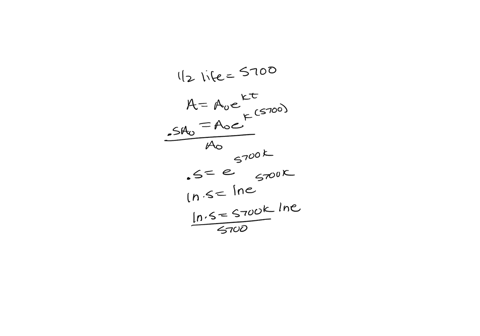 7-assume-that-the-half-life-ol-carbon-14-is-5700-years-find-the-age-to-the-nearest-year-of-a-wooden-axe-in-which-the-amount-of-carbon-14-309-of-what-it-originally-had-45478