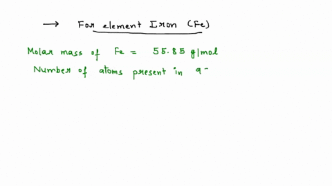how-many-atoms-of-iron-fe-is-there-in-958g-of-iron-the-molar-mass-of-fe-is-5585-gmol-94007