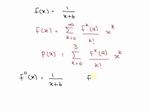 find-the-taylor-polynomial-of-order-3-generated-by-x-at-a-fx-0-x6-76307