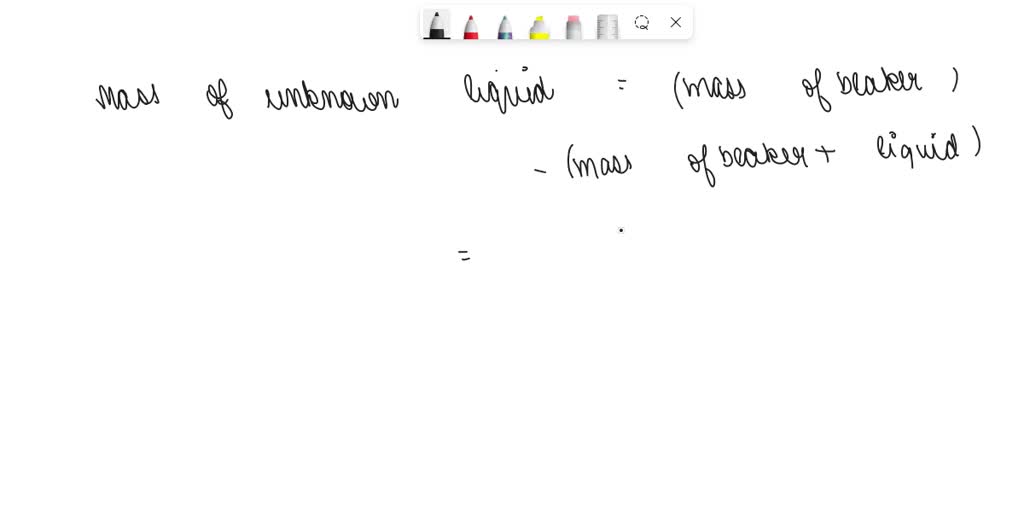 SOLVED Question 6 (10 points) A beaker has a mass of 27.396 g 10.00 mL