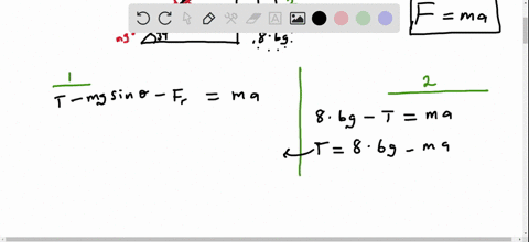 part-a-write-an-equation-for-the-magnitude-of-this-systems-acceleration-use-the-variables-from-the-problem-statement-together-with-g-for-acceleration-from-gravity-in-order-to-write-your-equation-par-3