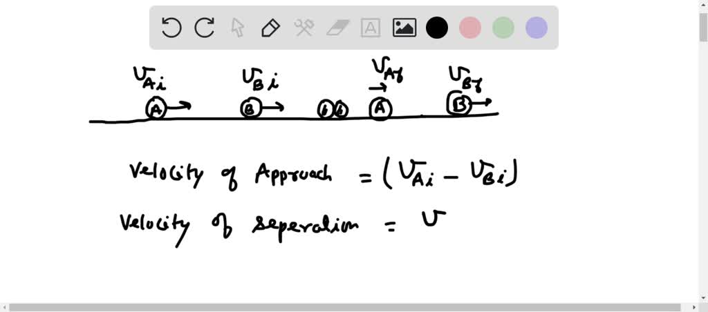 SOLVED: Determine The Coefficient Of Restitution E Between Ball A And B ...