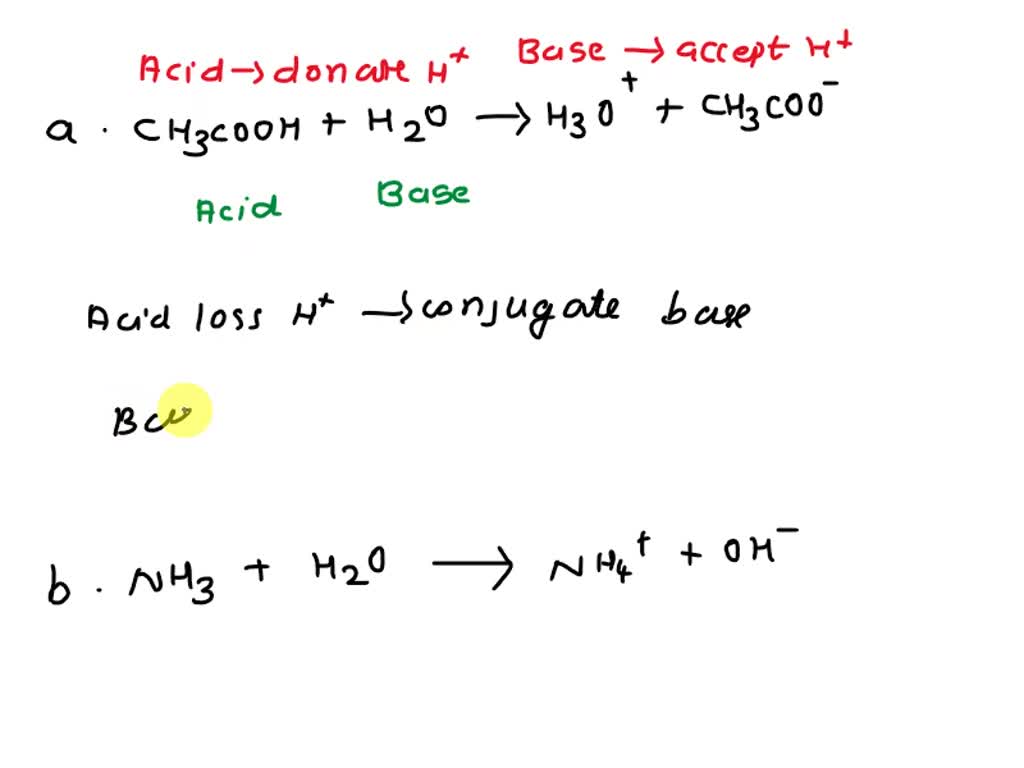 Solved: 4. For The Following Reaction Identify The Acid, Base 